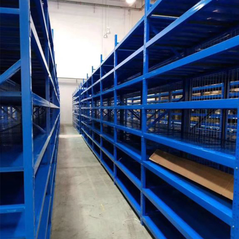 Factory Industrial Storage Blue and White Racks and Shelves Heavy Duty Stackable Metal Rack Warehouse Garage Racking Gondola