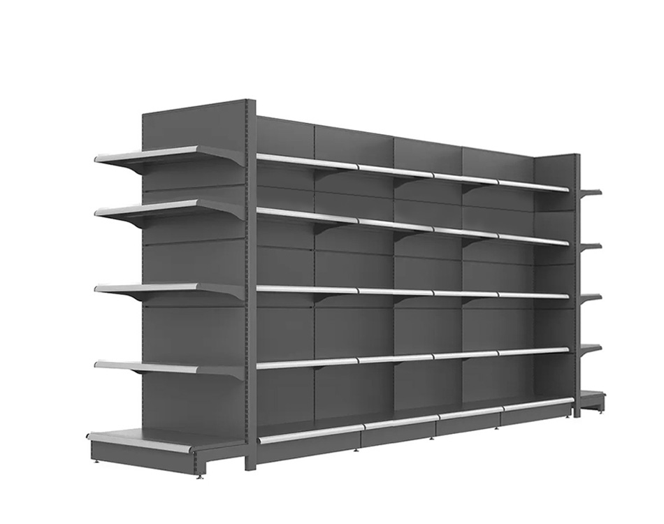 One Stop Service Supermarket Layout Design American Style Wired Gondola Shelving Shelf Shelves For Energy Drink Goodies gondola