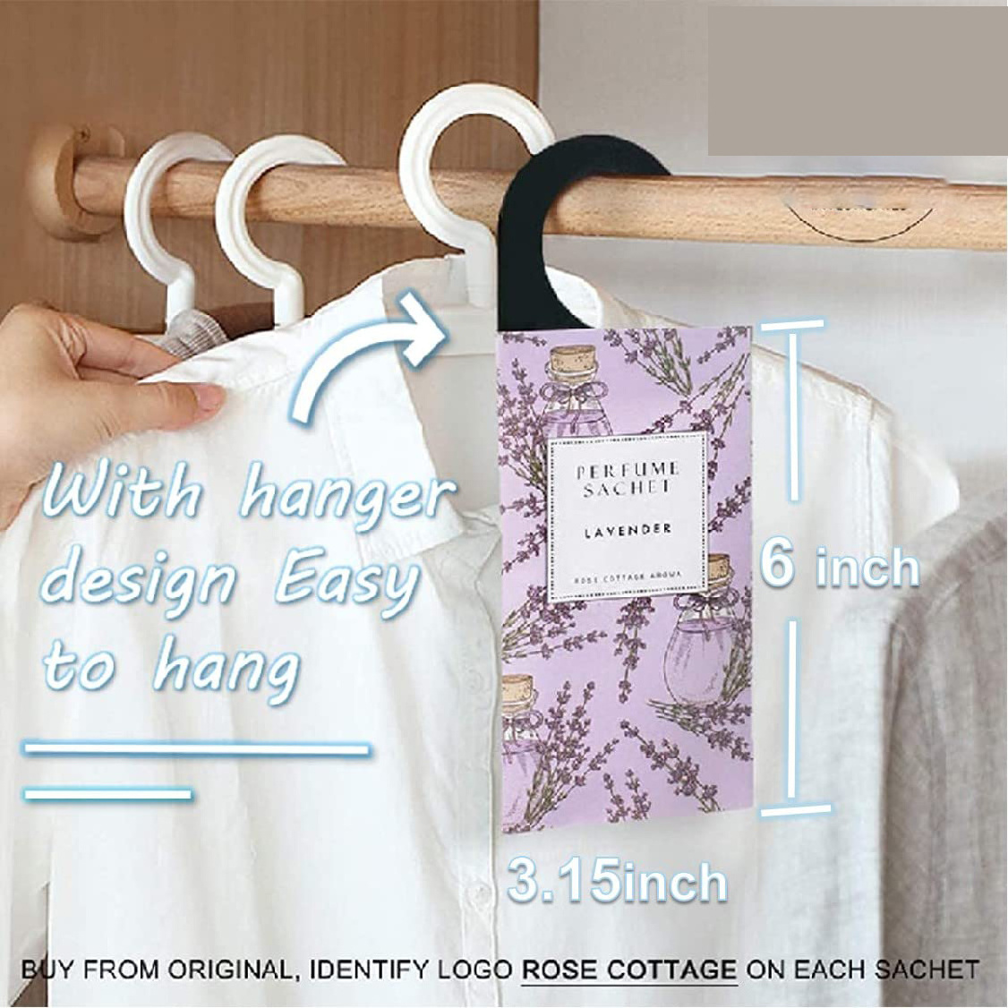 Lavender Hanging Closet Deodorizer Air Freshener Long Lasting Scented Sachets bathroom Smell Goods for House