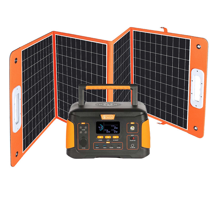 Portable Solar Energy Power Generator Station Rech Off Grid 1000W Camping Portable Power Station Lithium Solar Power Generator