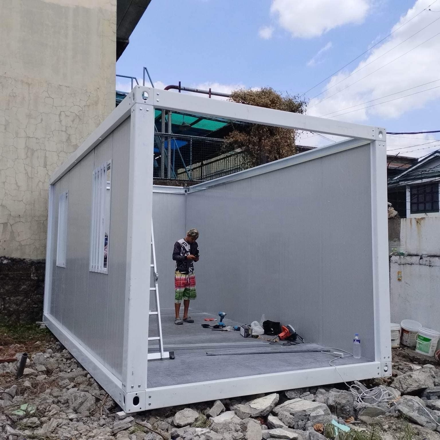 20ft Prefab modular home Container Camping Pods Mobile Cabin Container Kit Homes casa modular tiny homes ready to ship