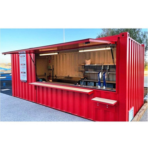 20ft Modern Prefab Shipping Container Coffee Shops 40ft Mobile Cafe Container Kiosks And Shops Pod