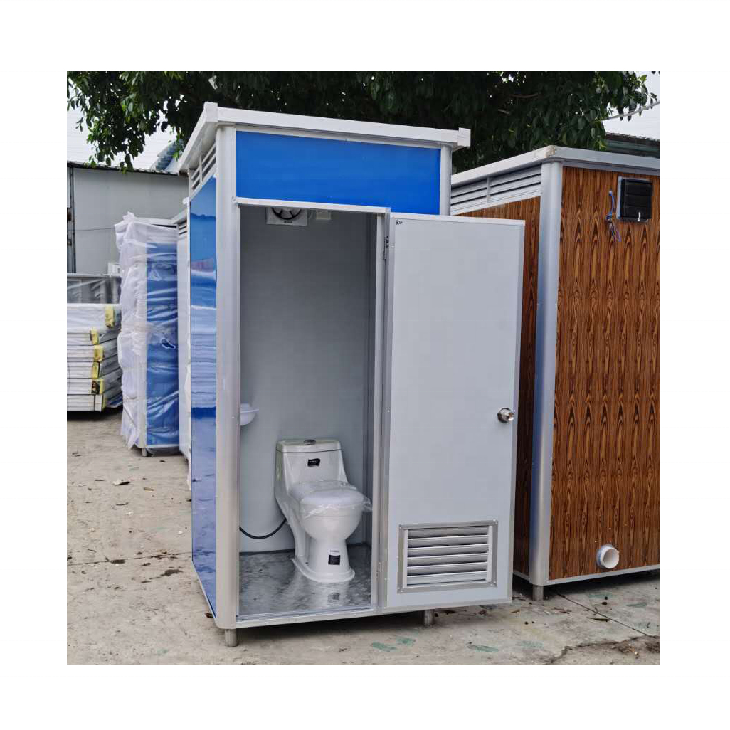 Prefab Modular EPS Sandwich Toilet Houses Mobile Bathroom Pods Portable Restroom Toilet Cabin Houses Ready To Ship