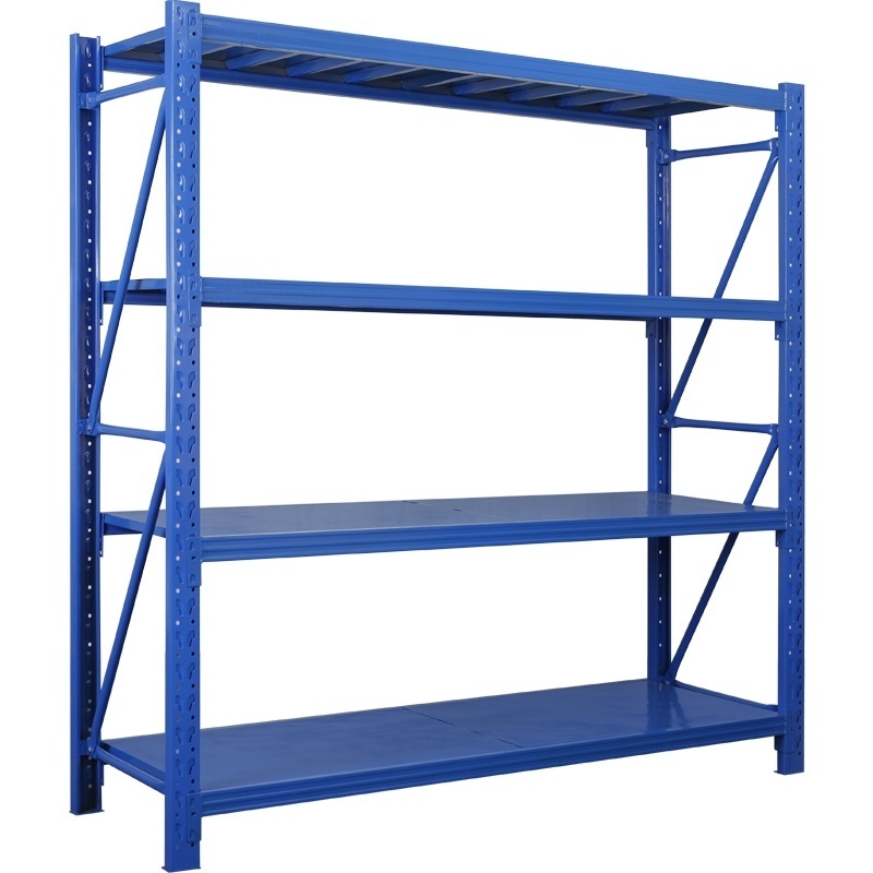 Adjustable Heavy Duty 4 layer 100-500kg storage warehouse rack garage shelves