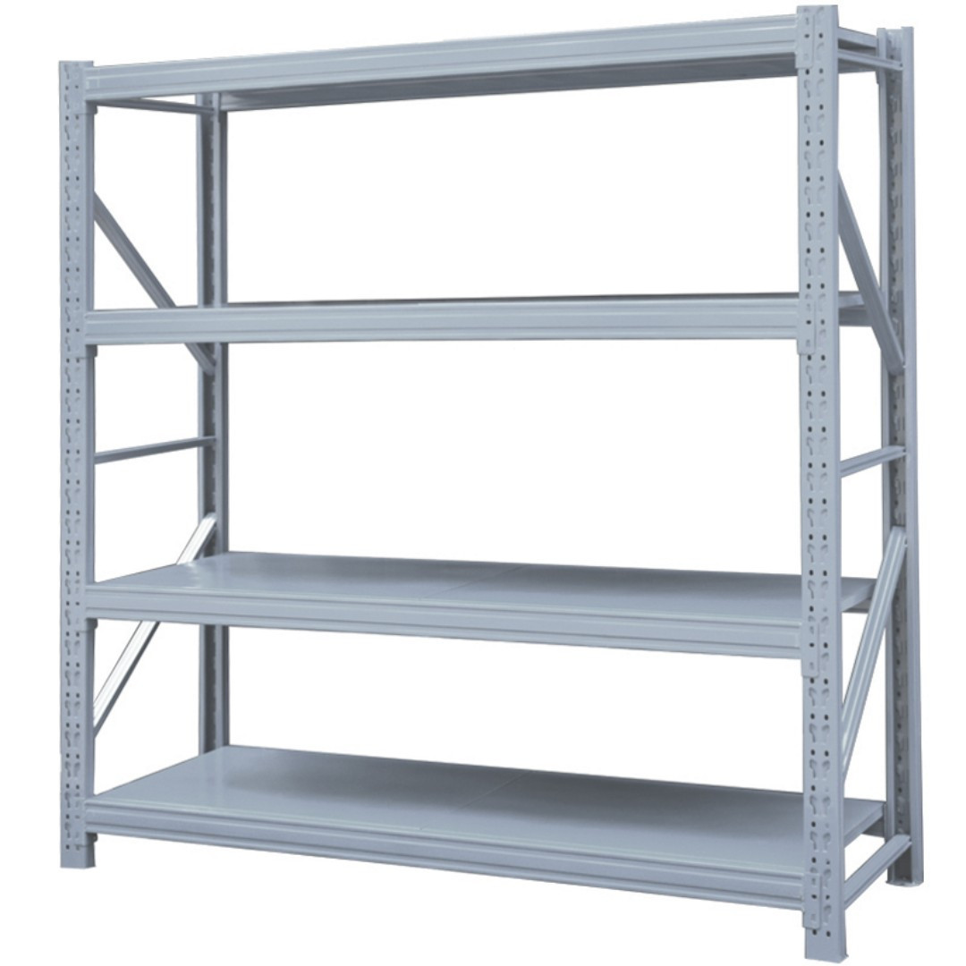 Adjustable Heavy Duty 4 layer 100-500kg storage warehouse rack garage shelves