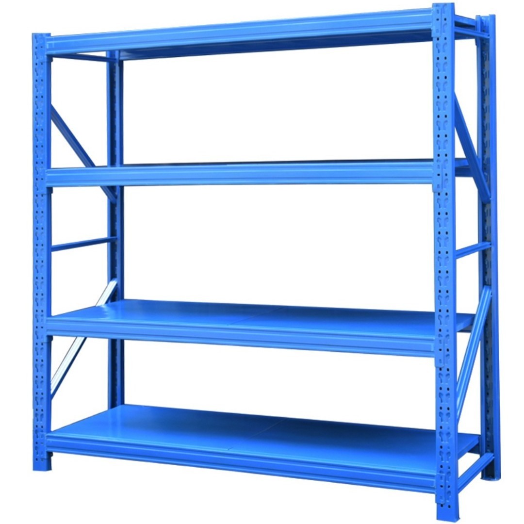 Adjustable Heavy Duty 4 layer 100-500kg storage warehouse rack garage shelves