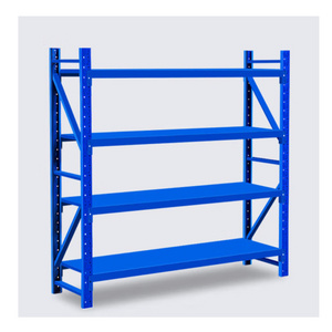 Equipped with shelving units and customized pallet systems, the warehouse storage racks feature a layered panel design