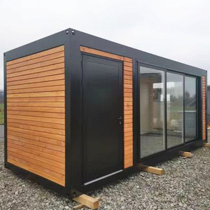 20ft Outdoor Prefab Container Office Modular Container Storage Pods Glass Hut Garden Sheds Tiny Houses