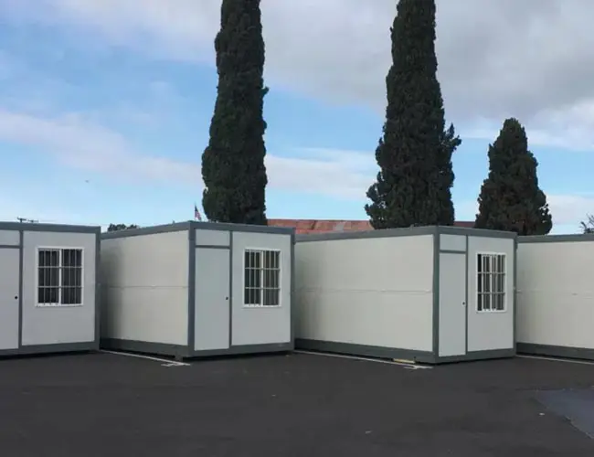 20ft Extendable Foldable Prefab Container Camping Tiny Houses Office Pod Cabin Folding Container House