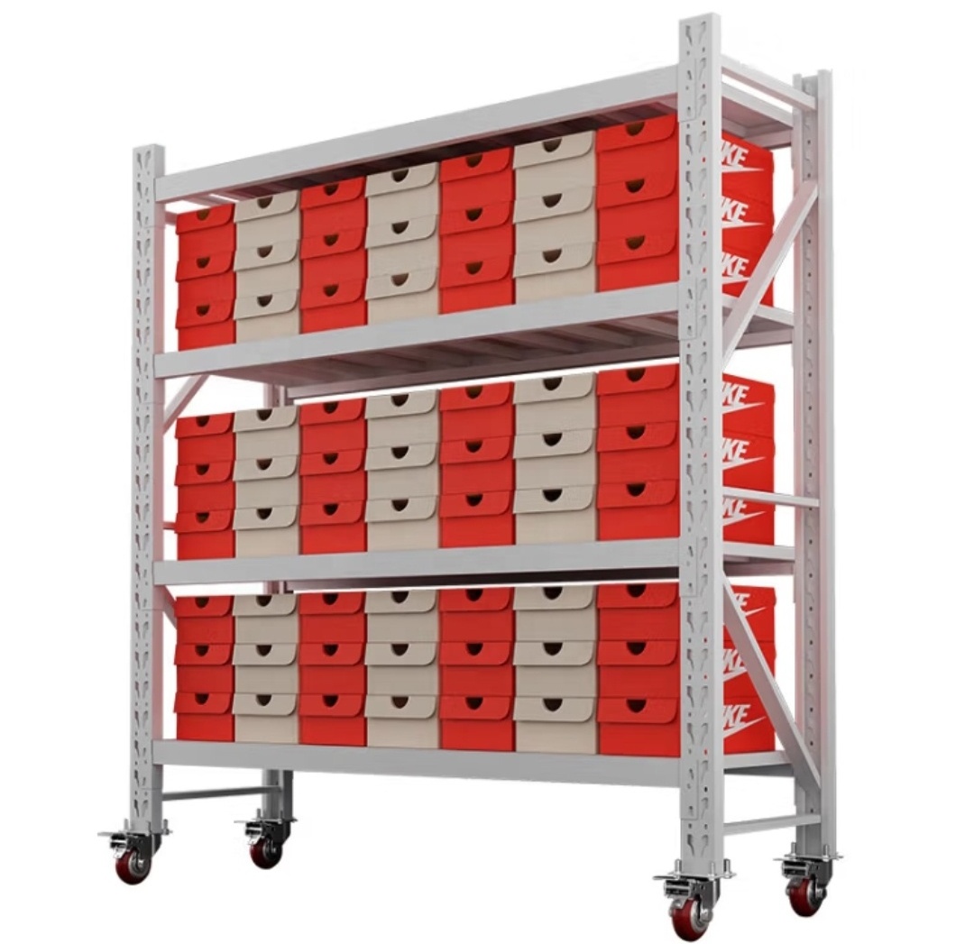 100-500kg light duty garage storage shelves boltless stacking racking hight quality shelf storage racks