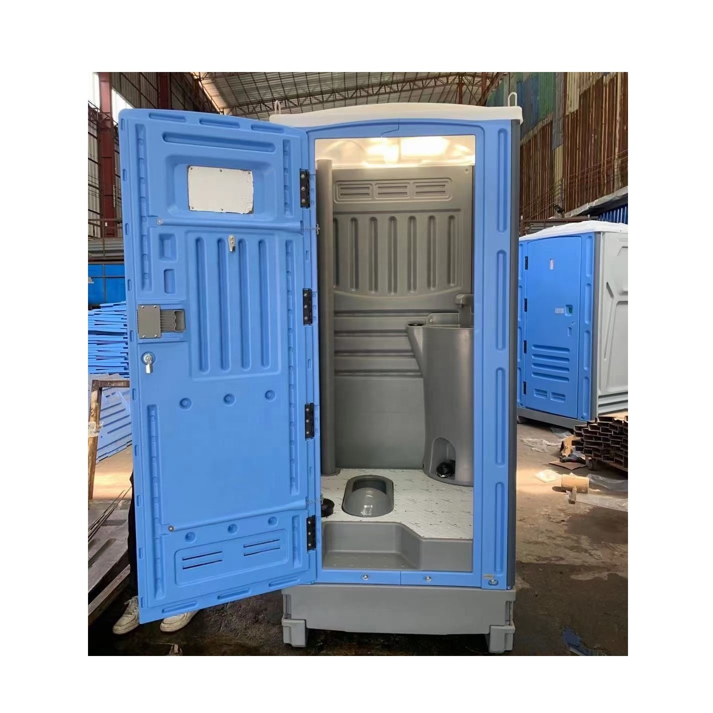 Wholesale Luxury HDPE Plastic Mobile Toilet Kenya Philippines Customized Prefab Portable Toilet For Sale