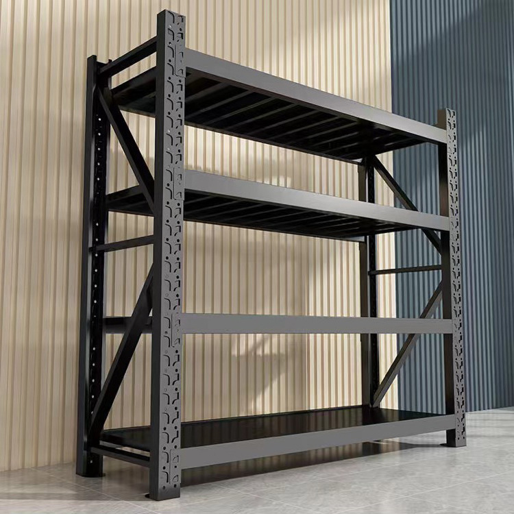 Warehouse Shelves Supermarket Rack Home Furniture Storage Shelves 4 Layer Metal Rack Garage Shelves