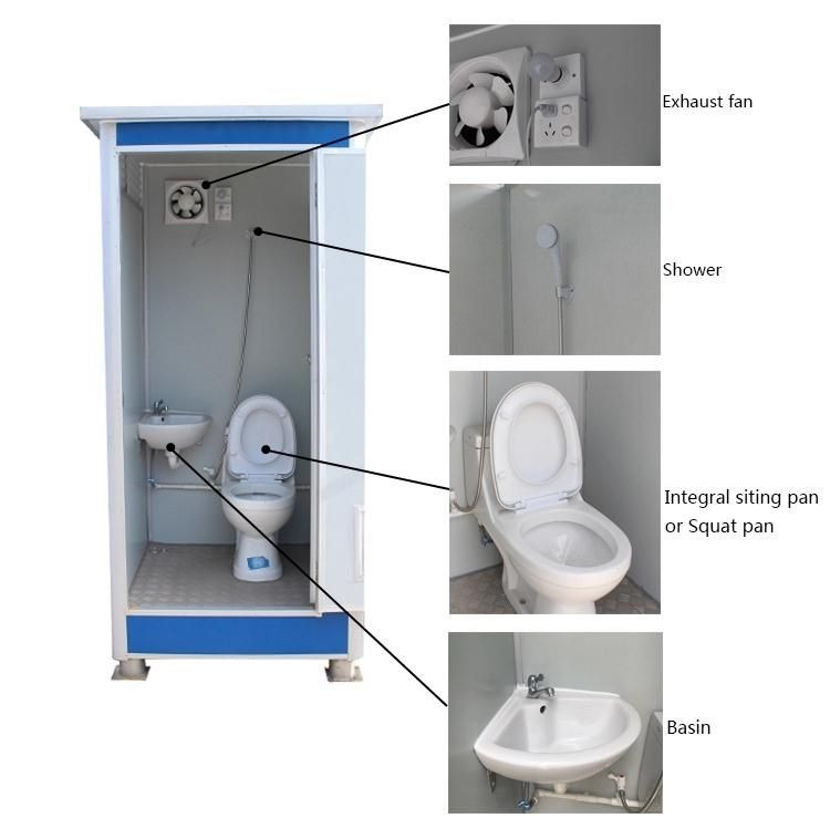 new tiny home shower cabin outdoor portable Bathroom trailer mobile portable toilet for sale