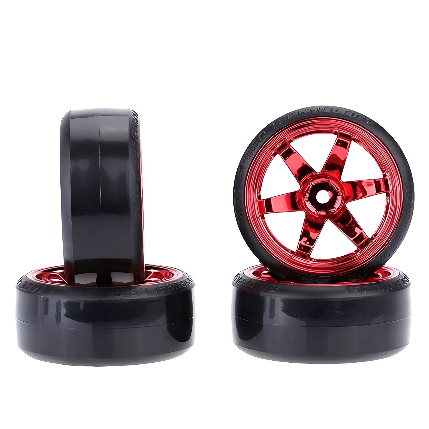 RC Hard Pattern Drift Tires Tyre Wheel for HSP Tamiya HPI 1:10 model RC On-road Vehicle Drifting Car Hard Tyre Set