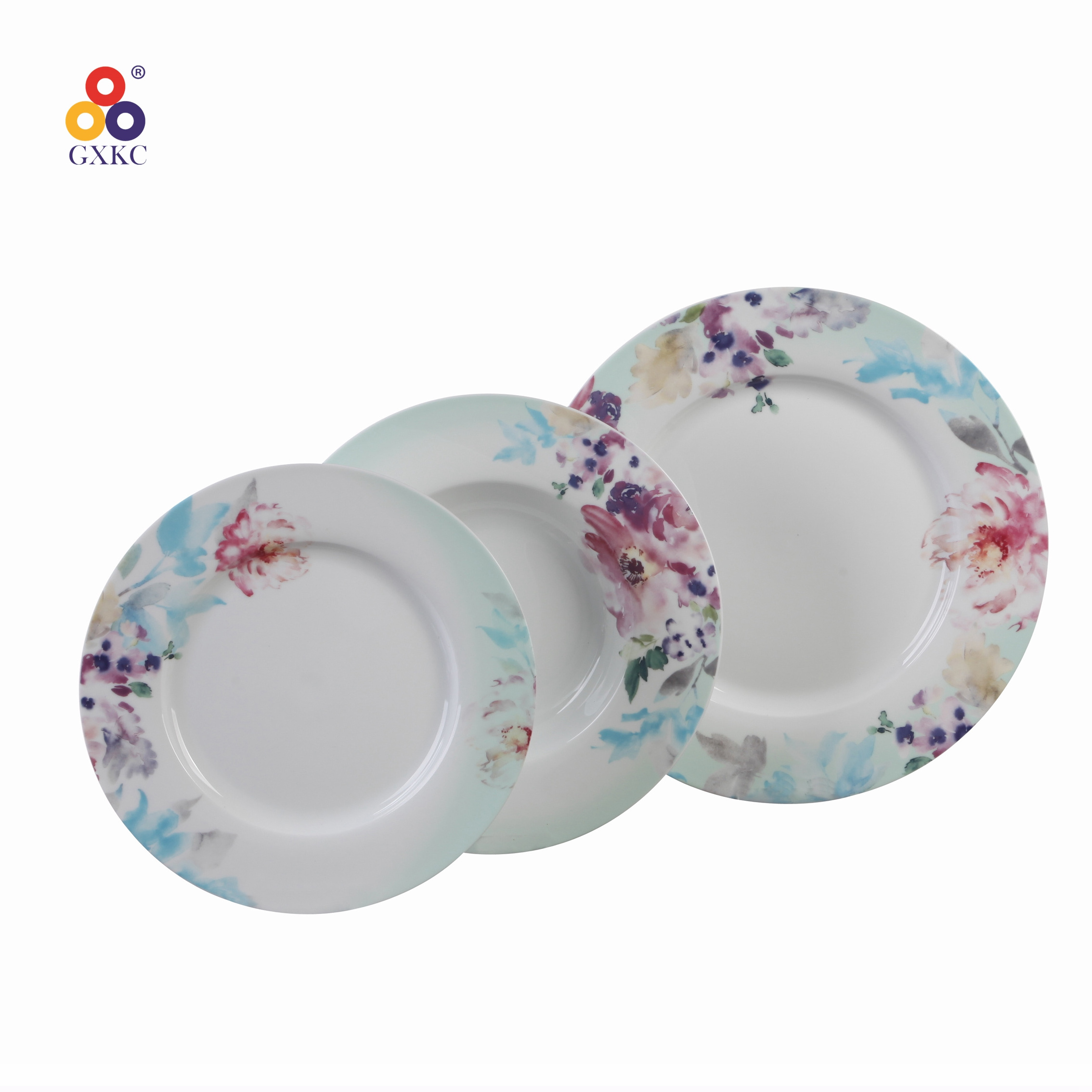 Ceramic Dinner Plates Dinnerware Set Dishes Luxury Premium Porcelain Food Plate Set Salad Soup Bowls Set For Restaurant Hotel