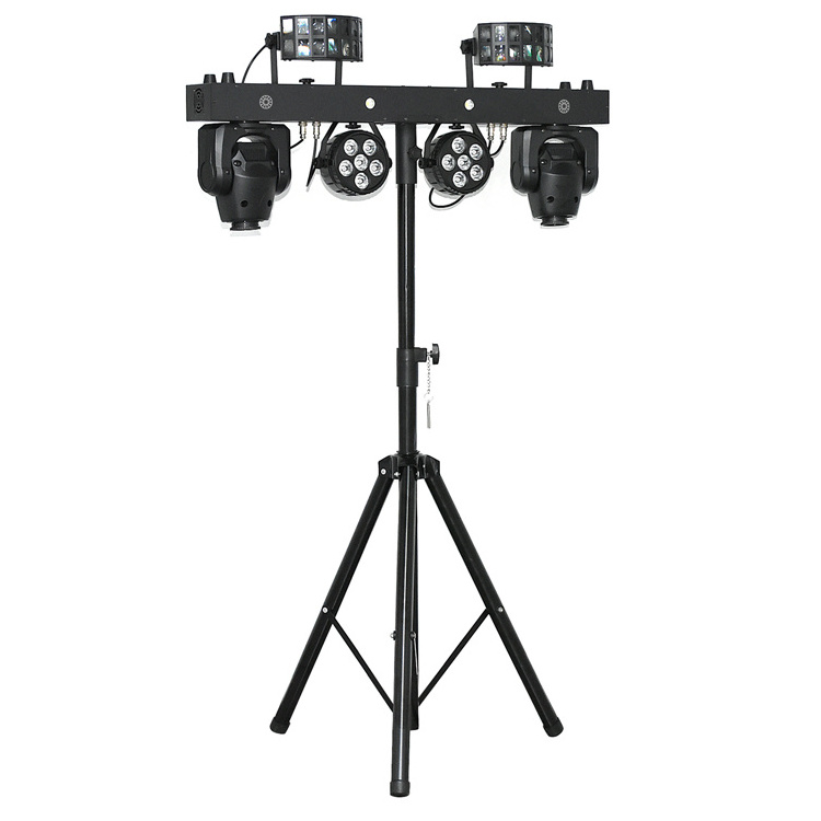 Professional Portable Dj Lights Disco Dj Equipment Gig Bar 2pcs 6x8w RGBW 4in1 Led Par Bar Stage Lighting With Stand