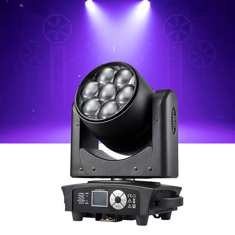 7x40w mini moving head beam rgbw 4 in 1 led wash zoom moving head