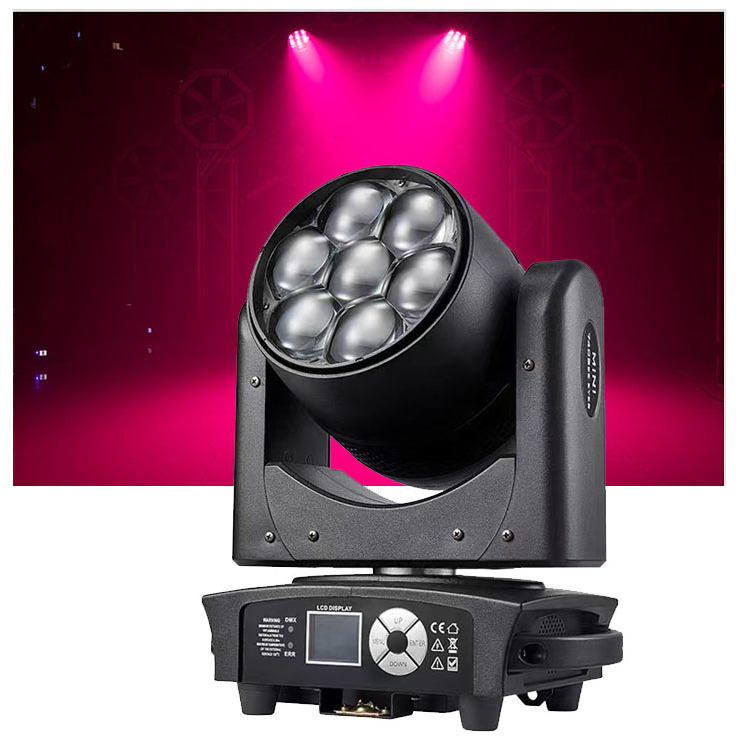 7x40w mini moving head beam rgbw 4 in 1 led wash zoom moving head