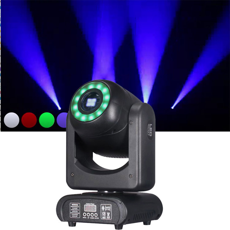 Dmx 100w Led Rgb Dj Stage Lighting Laser Lamp Pattern Rotating Headlight Spotlight Mini Beam Moving Head Spot Light For Party