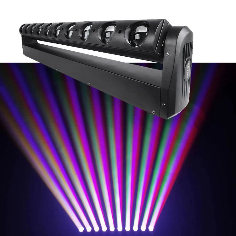 10X40W RGBW Beam Bar Dj Led Effect Rotating Moving Disco Lights For Entertainment