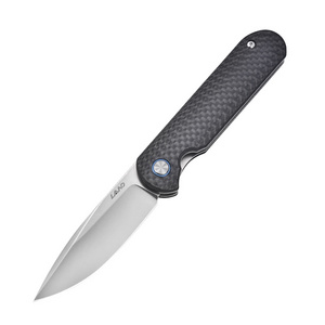 LAND 830 S35VN Blade Carbon Fiber Handle Ball Bearing Pocket Folding Knife Outdoor Camping Survival Jackknife EDC Knives