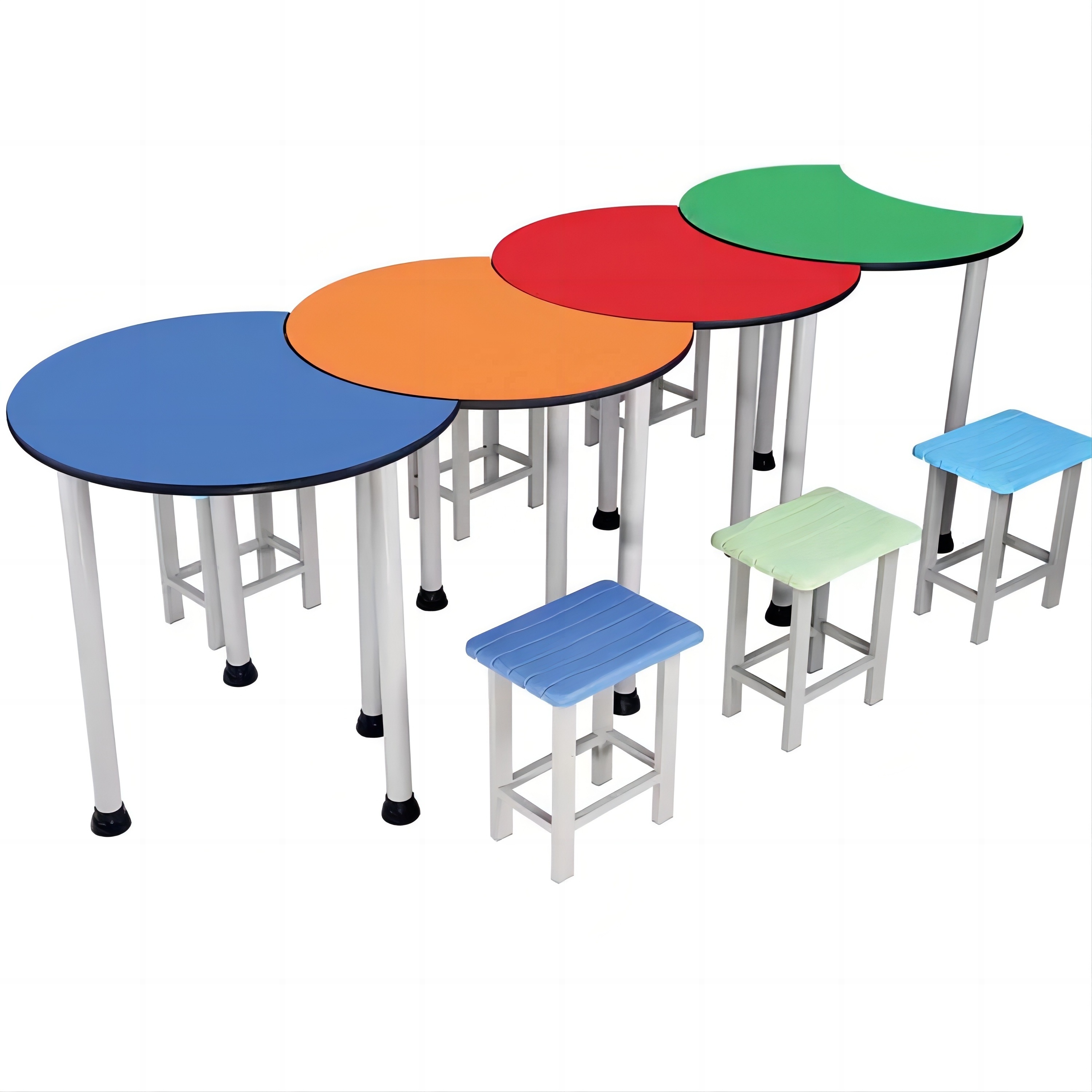 2023 Factory Sales School Table and Chairs for Library Furniture Wooden School Desk and Chair Director ABS Plastic Modern