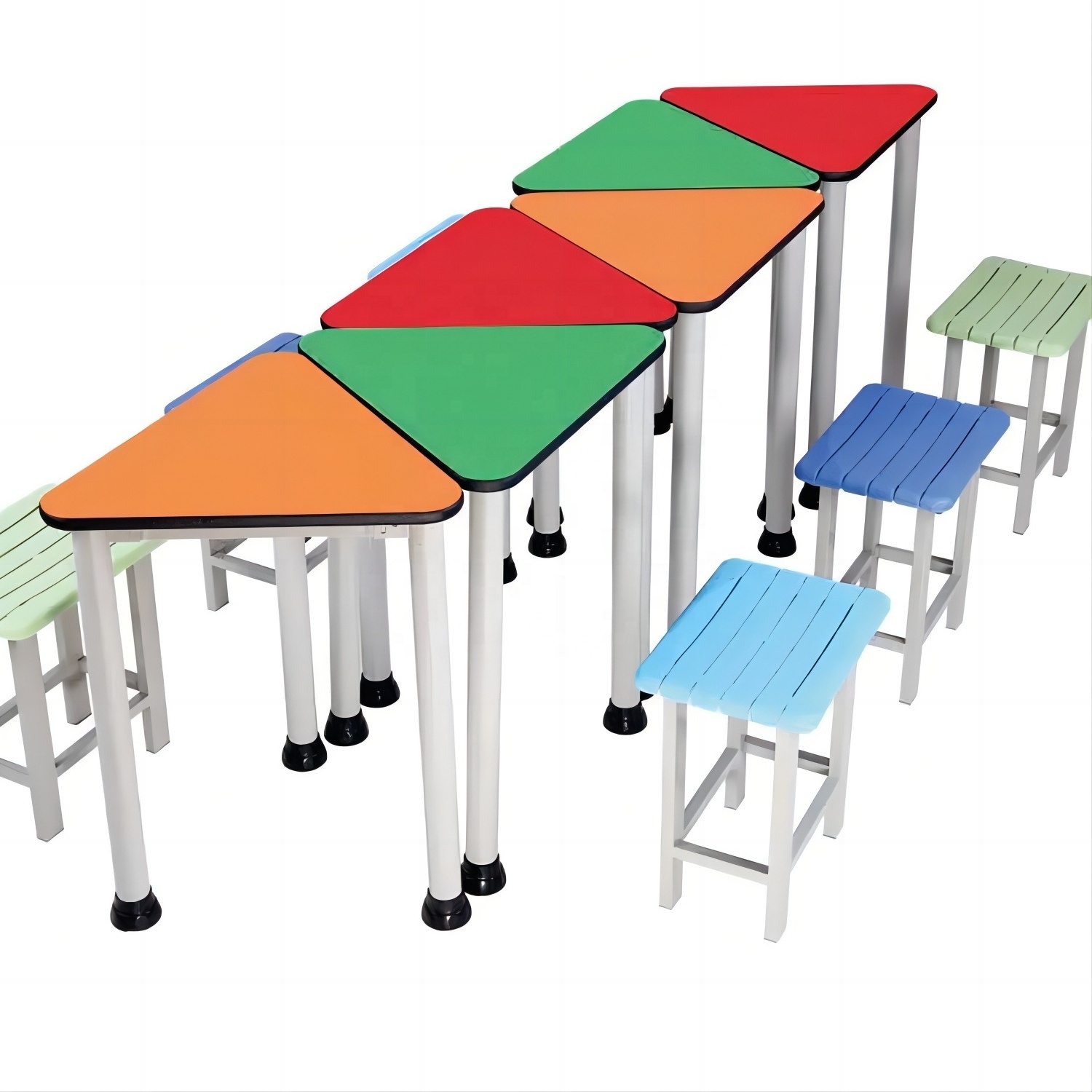 2023 Factory Sales School Table and Chairs for Library Furniture Wooden School Desk and Chair Director ABS Plastic Modern