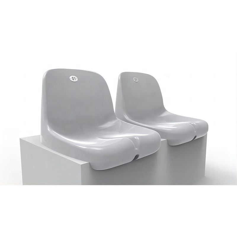 2023 Injected Seat Plastic Fixed Stadium Seating Chair for Sport Filed Modern Sillas Plasticas Commercial Furniture School Chair