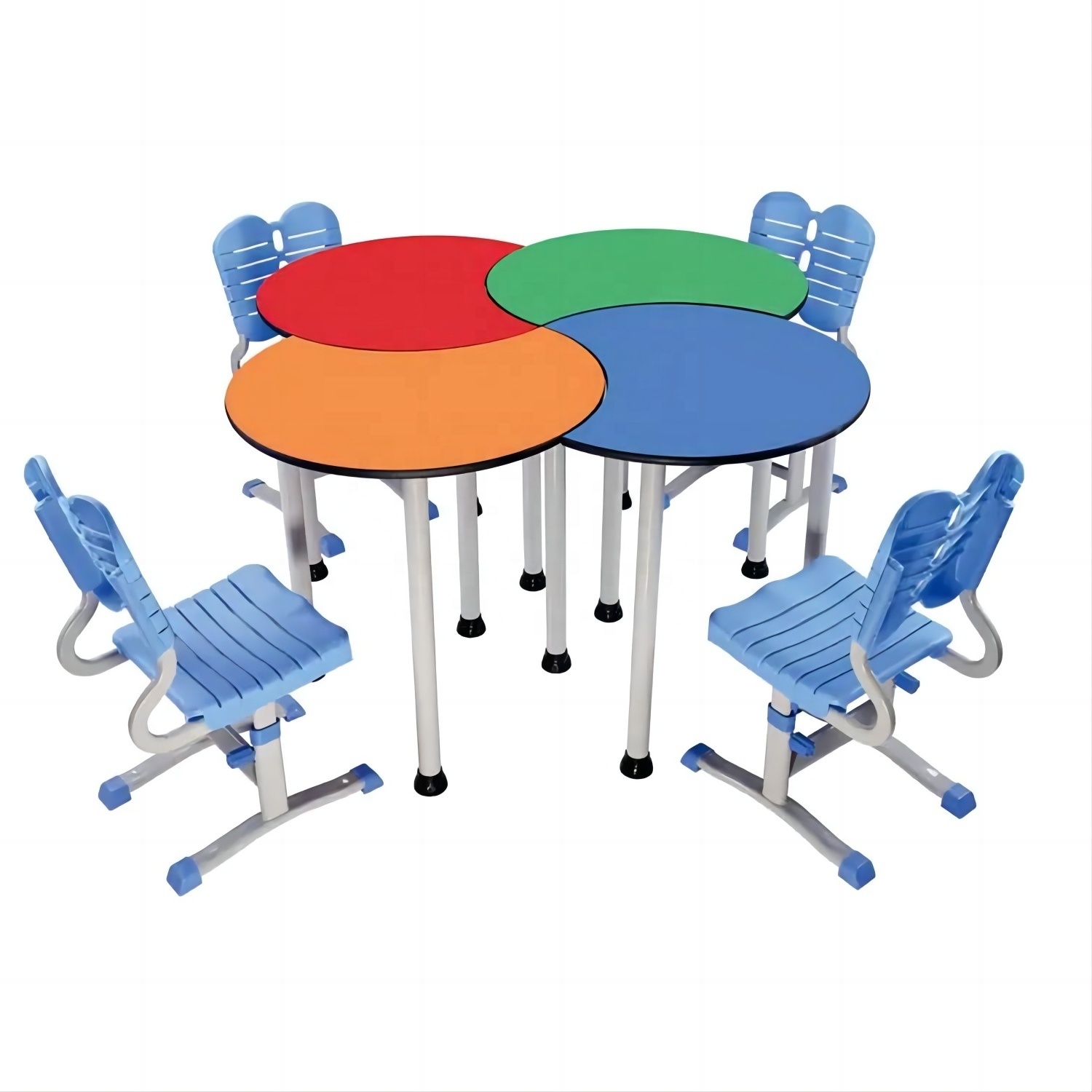 2023 Factory Sales School Table and Chairs for Library Furniture Wooden School Desk and Chair Director ABS Plastic Modern