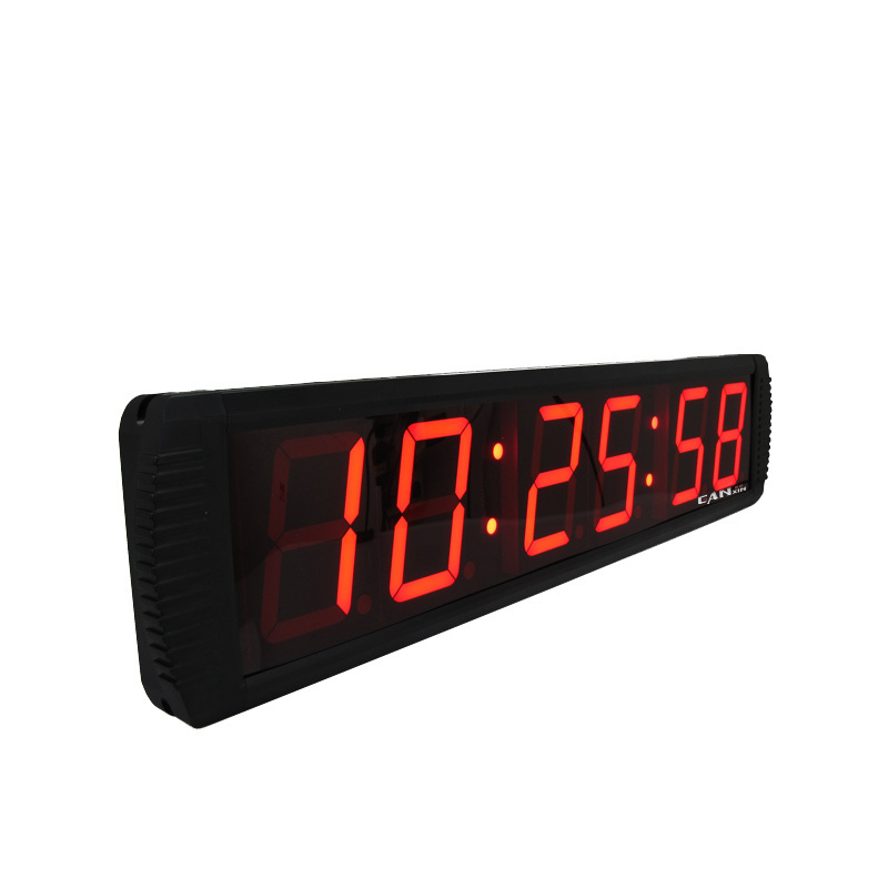 Large 4 Inch LED Red Digital Wall Count Down/Count Up Clock with Stopwatch