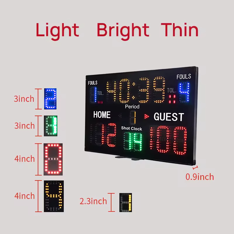 Ganxin Digital Display Wireless Remote Control Basketball Scoreboard with Countdown Timer