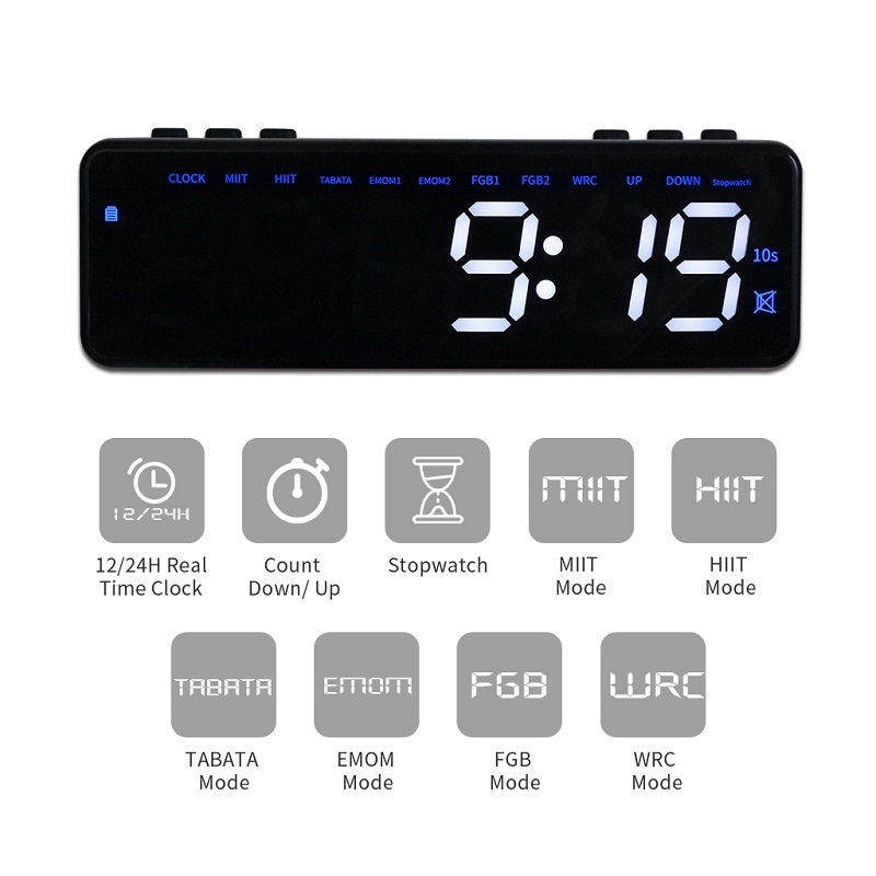 Ganxin Table Digital Countdown Timer Clock for Fitness Stopwatch Alarm Timer Laboratory Lap Timer Gps