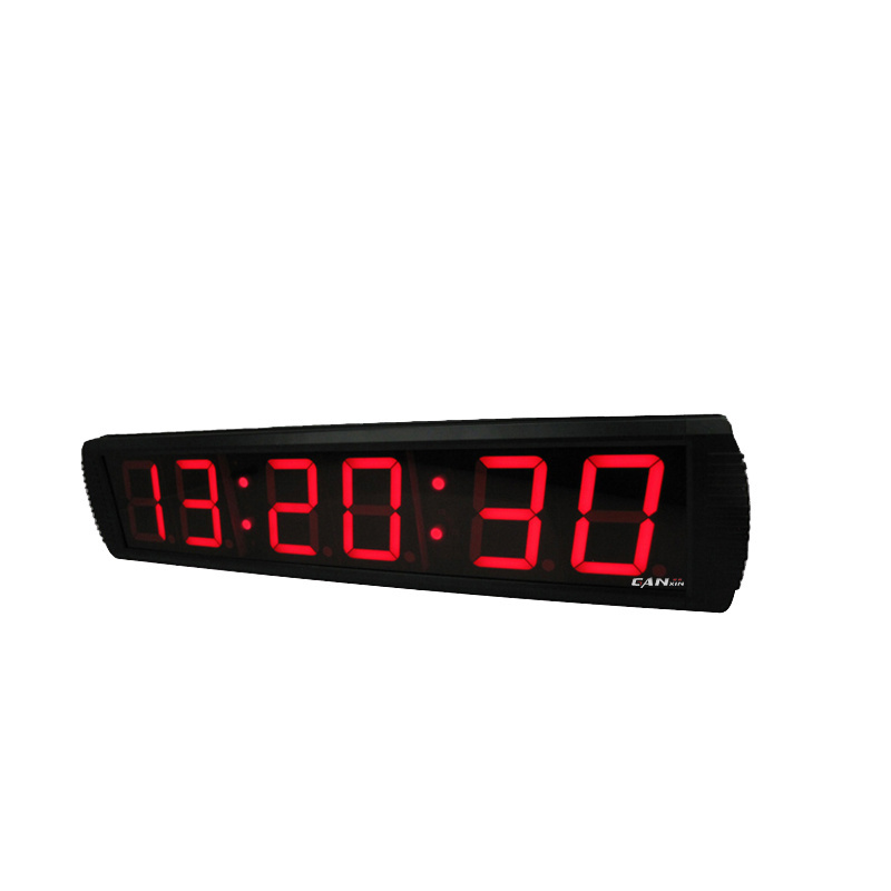 Large 4 Inch LED Red Digital Wall Count Down/Count Up Clock with Stopwatch