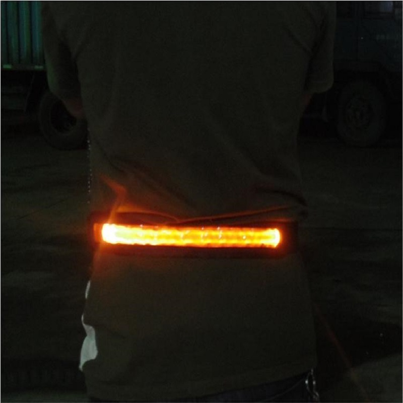 2021  Hot sale USB Rechargeable  LED Waistband  Flashing Safety Light Belt for Runners Joggers Walkers Pet Owners Cyclis