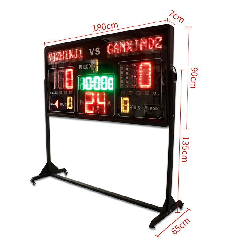 Hot Selling LED Scoreboard and Time for Team Sports Electronic Basketball Scoreboard