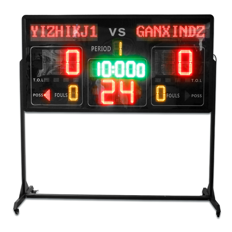 Hot Selling LED Scoreboard and Time for Team Sports Electronic Basketball Scoreboard