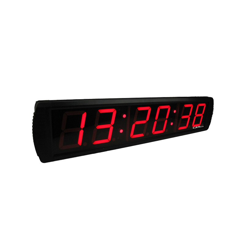 Large 4 Inch LED Red Digital Wall Count Down/Count Up Clock with Stopwatch