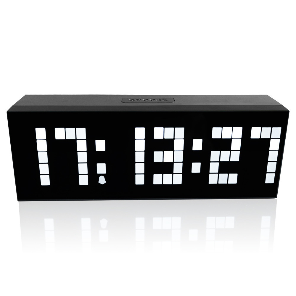 2021 Living Room Desktop 6 Digital Children's Electronic Alarm Clock LED Simple and Creative Pixel Clock