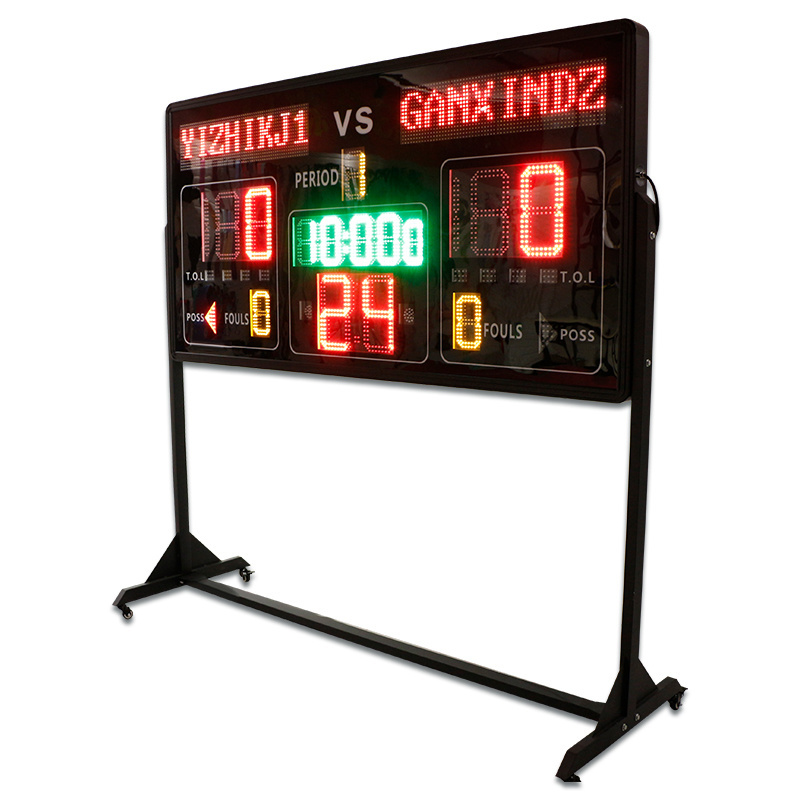 Hot Selling LED Scoreboard and Time for Team Sports Electronic Basketball Scoreboard