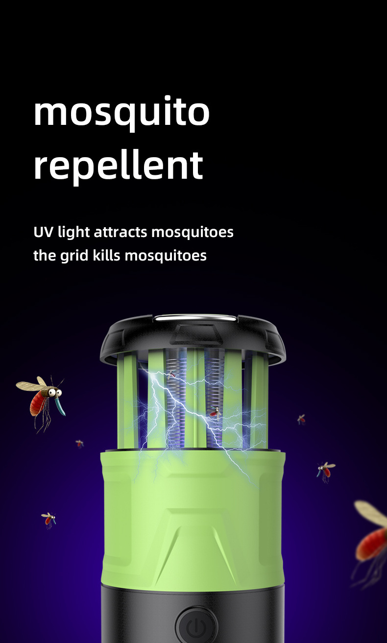 New Arrival Rechargeable Portable Cob Led Outdoor Camp Lights Camping Led Lamp Mosquito Control Repellent Lantern