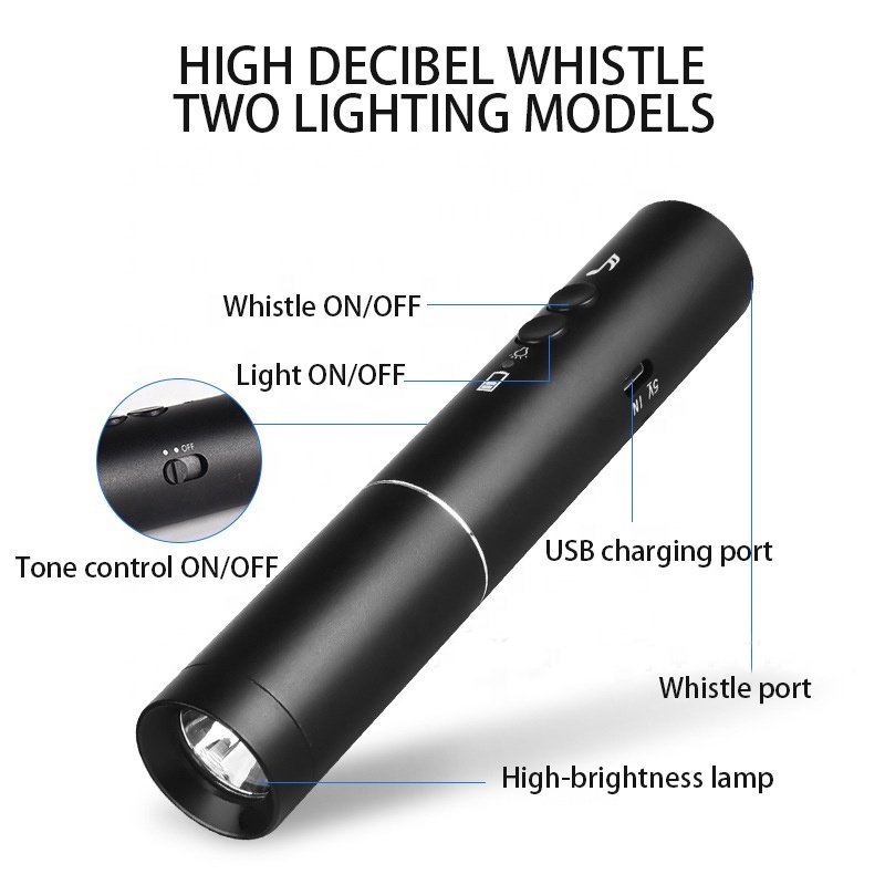 2022 Sentinel Hikes Loud Band Match Whistle Outdoor Rescue Emergency Loud Whistle Fitness Black Electronic Whistle