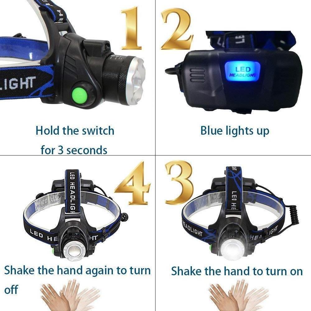 IP 68 Waterproof 1000 Lumen Usb Rechargeable Headlamp Led Camping Hiking Mining Cobb Light Ip68 Headlight