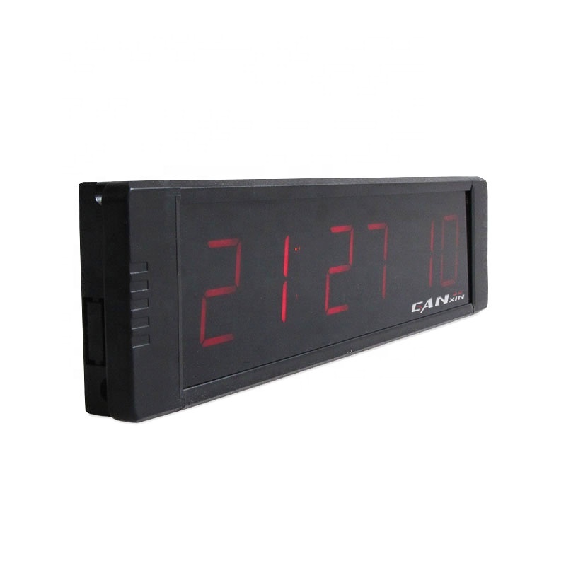 Fashion Design 1 Inch Red 6 Digits Christmas Style LED Alarm Desk Digital Clock