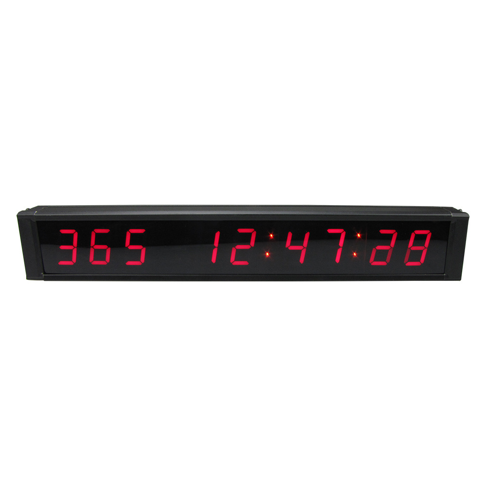 China trade Christmas long size 1 inch LED digital days hours minutes seconds countdown clock