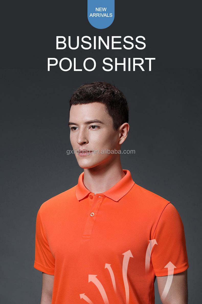 Sublimation Dry Fit Polo Shirt Wholesale 100% Polyester Cotton Embroidery Logo Tee Shirts Plain Golf  T-shirts Custom Polo Shirt