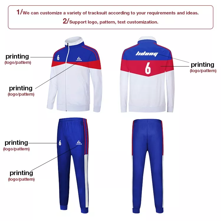 Comfortable And Breathable Football Jersey  2022 Autumn And Winter Men Soccer Tracksuit Top Thai Quality Football Training Suit