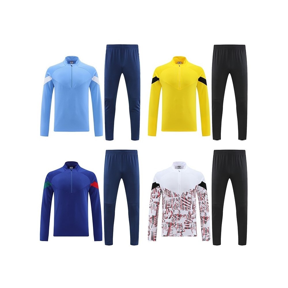 Comfortable And Breathable Football Jersey  2022 Autumn And Winter Men Soccer Tracksuit Top Thai Quality Football Training Suit