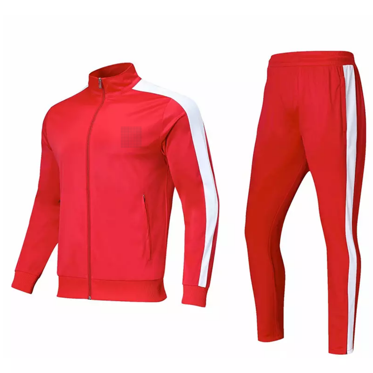 Fitted Sweatsuit 2 Piece Custom Mens Sport Jogging Suits Plain Tracksuit