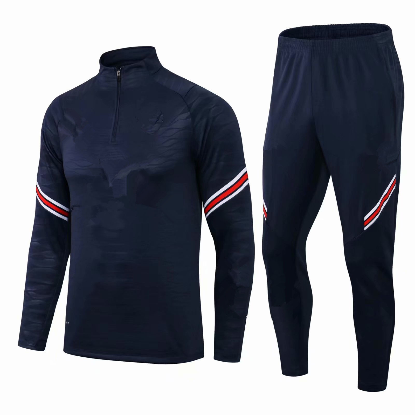 Best Site To Online Cheap Full Zipper Tracksuits Soccer Wholesale Club Training Football Jacket Top Quality Men Soccer Tracksuit