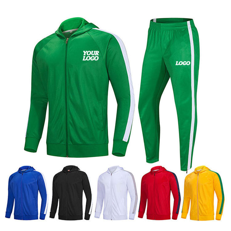 High Quality Polyester Track Suits Men Sport Tracksuit Latest Fashion 2 Piece Men S Sweatsuit Sets Bulk Sweat Suits Custom Logo